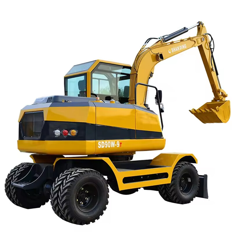 Shanding 9 tons heavy duty agricultural equipment excavator machinery agriculture bucket wheel excavator mini
