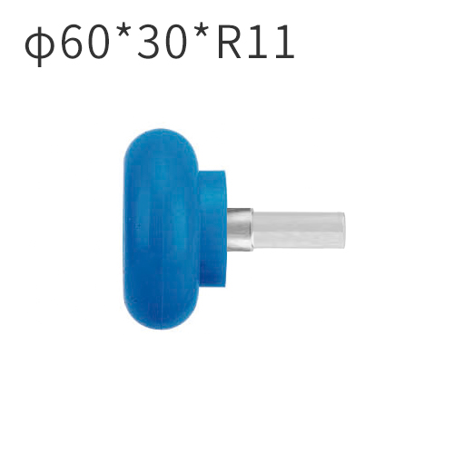 Mingde إنتاج الآلات 60*30*R11MM عجلة سيليكون مع دبوس لآلة تغليف الملف الشخصي