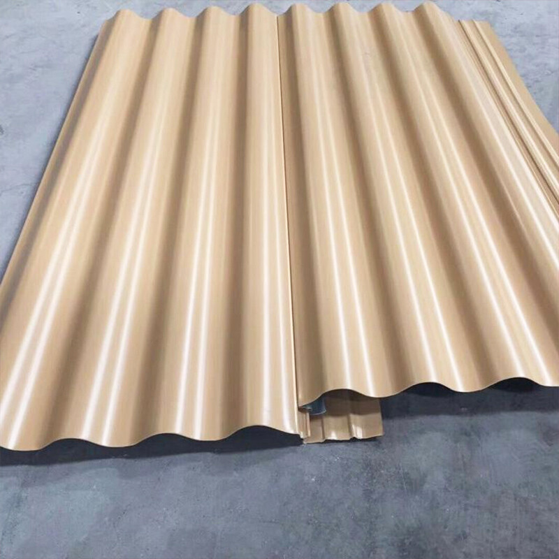 Galvanized aluminum color coated corrugated sheet