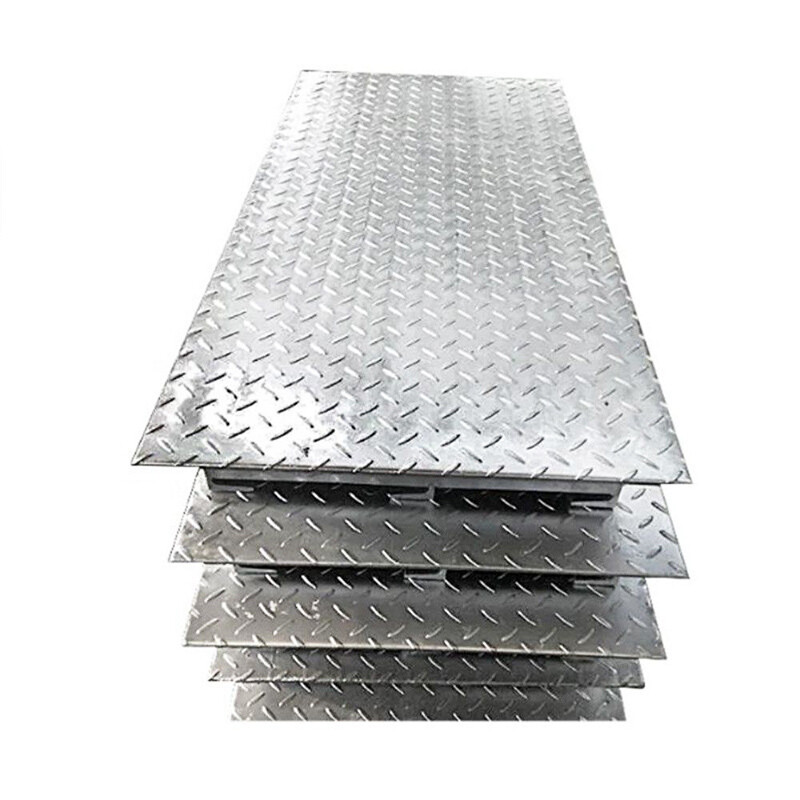 Galvanized checkered plate