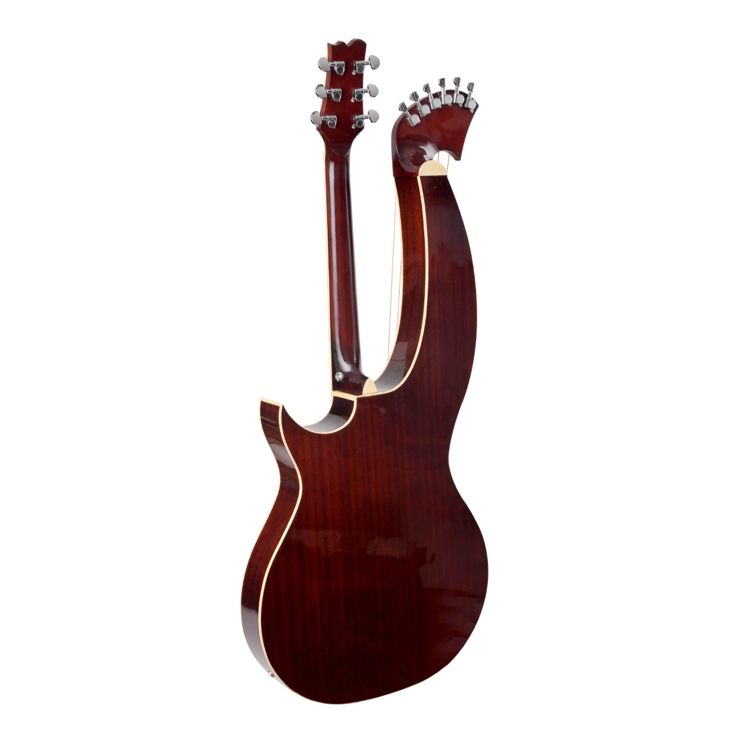 Spruce Top Double Neck Acoustic Harp Guitar