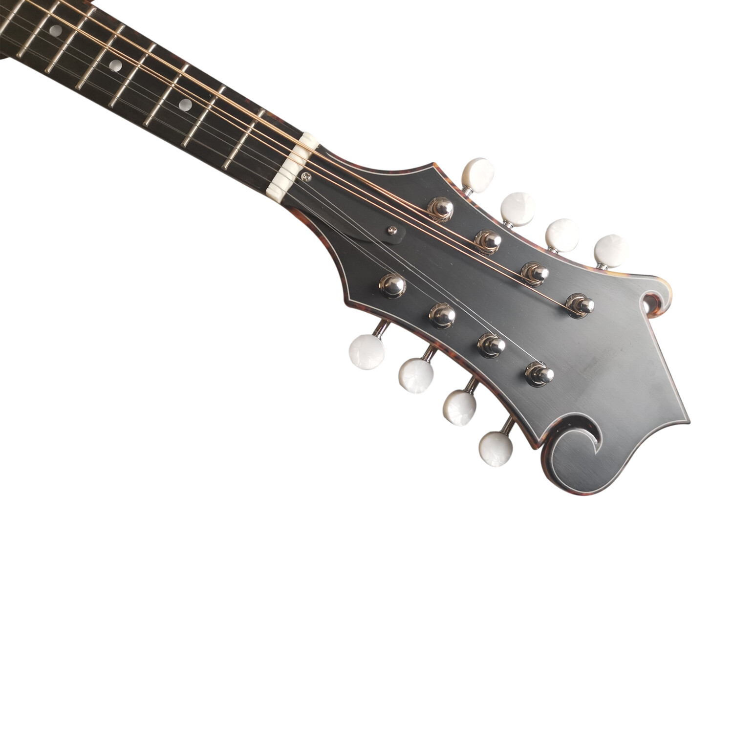 One piece flamed maple back all solid honey F mandolin