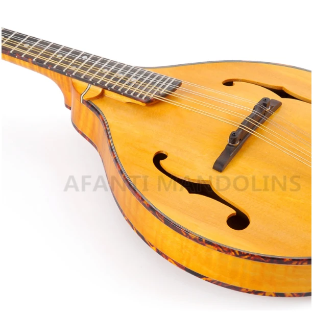 AA Style Honey Color Solid Flamed Maple Mandolin