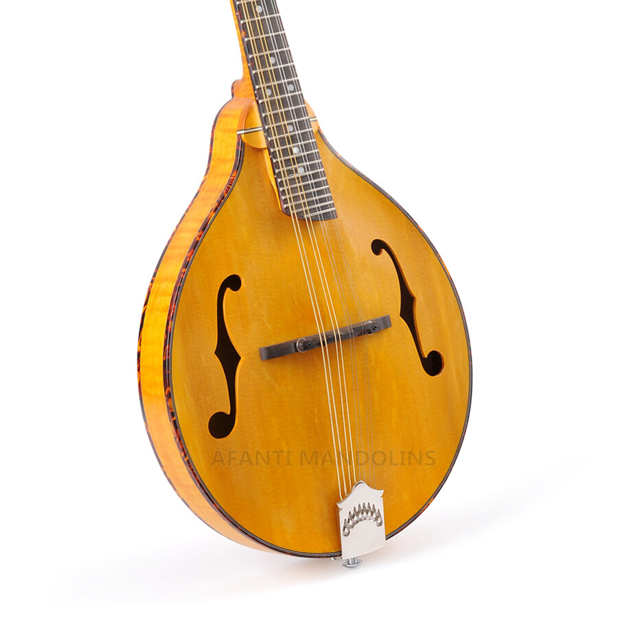 AA Style Honey Color Solid Flamed Maple Mandolin