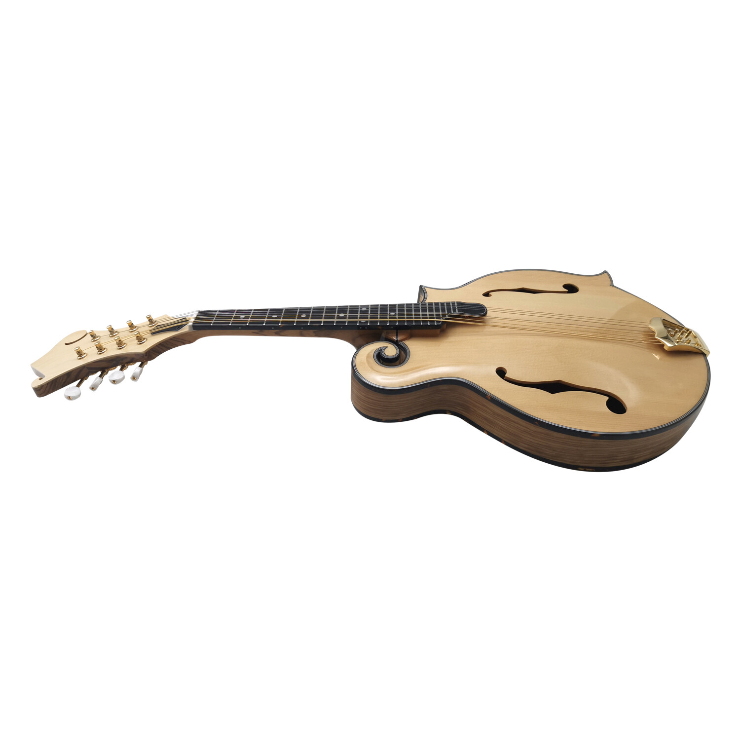Afanti Solid Zebrawood Gloss Natural color F mandolin 