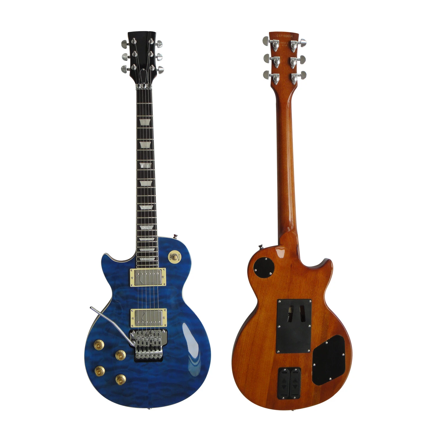 Afanti 22 Frets Left Hand Electric Guitar Mahogany Body with Quilted Maple Veneer