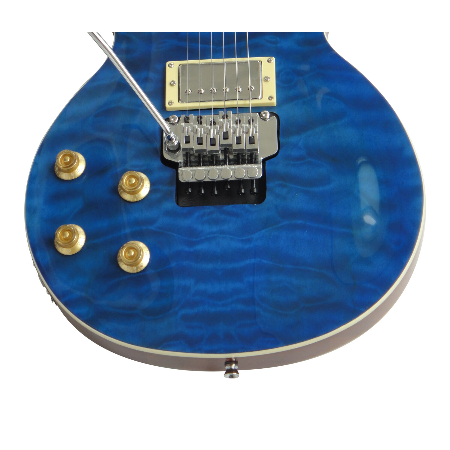 Afanti 22 Frets Left Hand Electric Guitar Mahogany Body with Quilted Maple Veneer