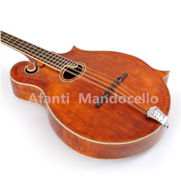 Afanti Oval Hole Solid Flamed Maple F Mandocello