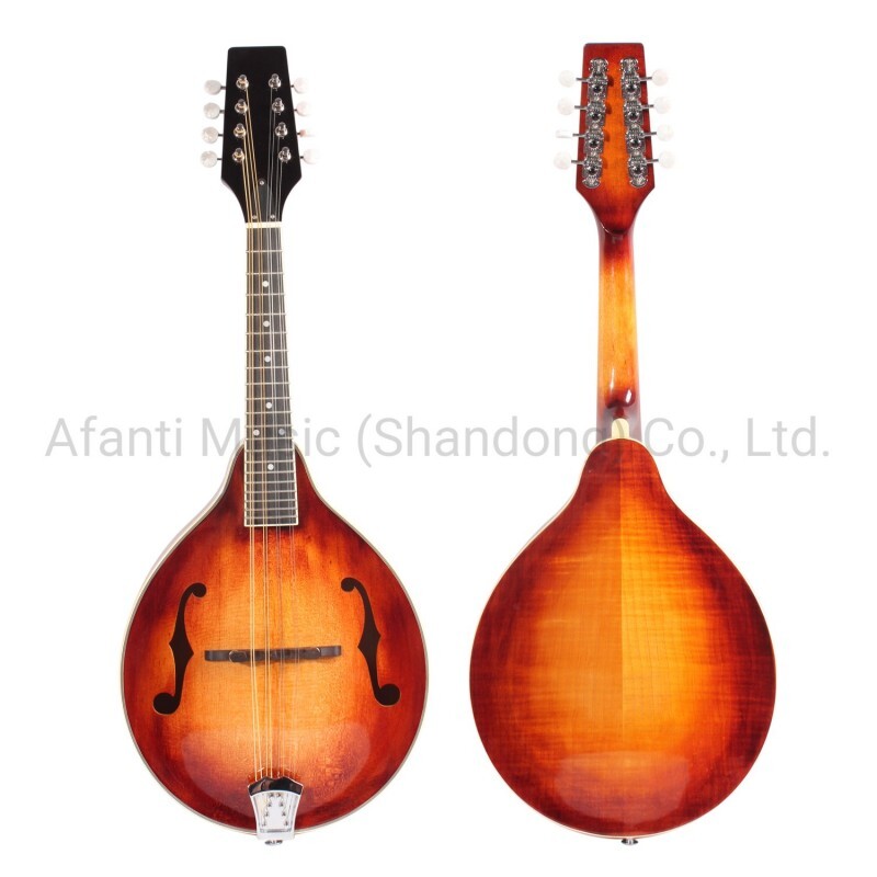 Honeyburst Solid Sproce Top Flamed Maple A style Mandolin Honeyburst Solid Sproce Top Flamed Maple A style Mandolin