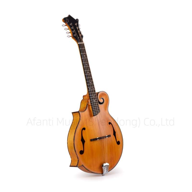 Afanti AA Solid Spruce top Flamed Maple F style Left Handed Mandolin