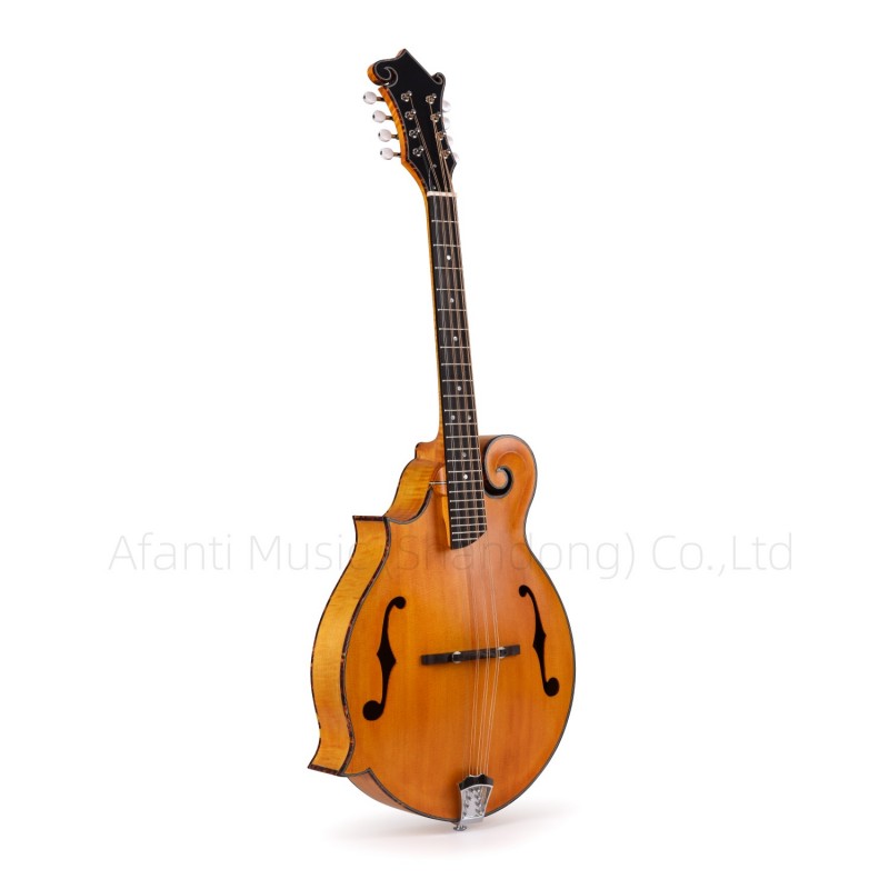 Afanti AA Solid Spruce top Flamed Maple F style Left Handed Mandolin