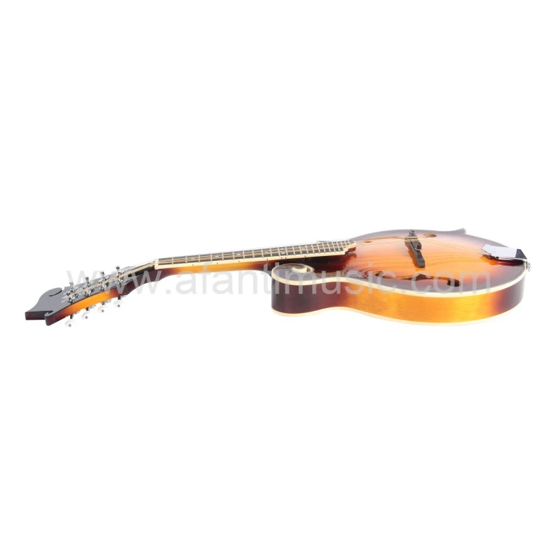 All solid maple wood body Spruce top F Style Mandolin Guitar
