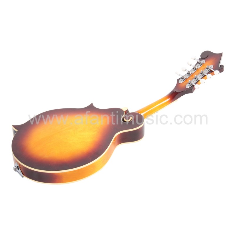 All solid maple wood body Spruce top F Style Mandolin Guitar