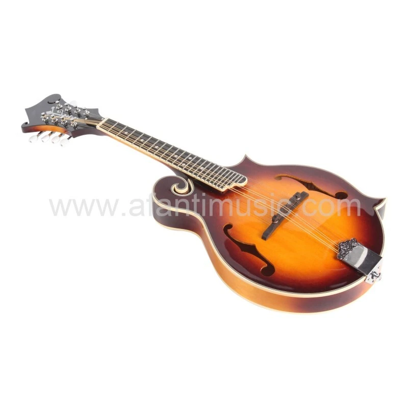 All solid maple wood body Spruce top F Style Mandolin Guitar