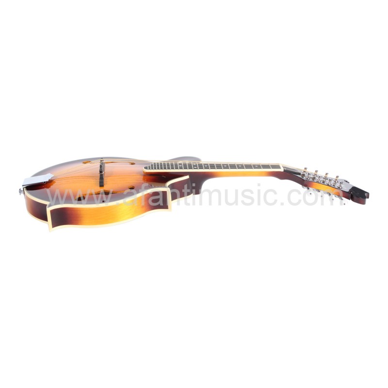 All solid maple wood body Spruce top F Style Mandolin Guitar