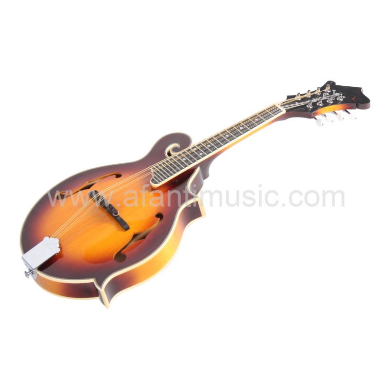 All solid maple wood body Spruce top F Style Mandolin Guitar