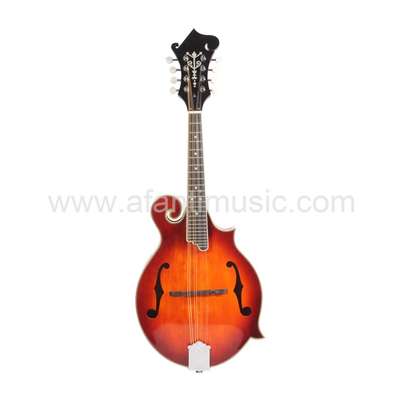 All solid wood body Spruce top F Style Mandolin Guitar