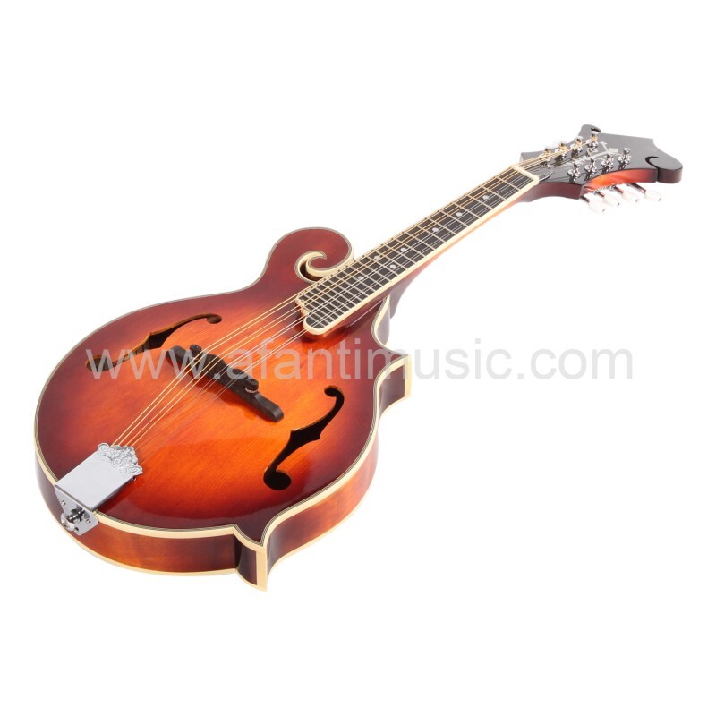 All solid wood body Spruce top F Style Mandolin Guitar