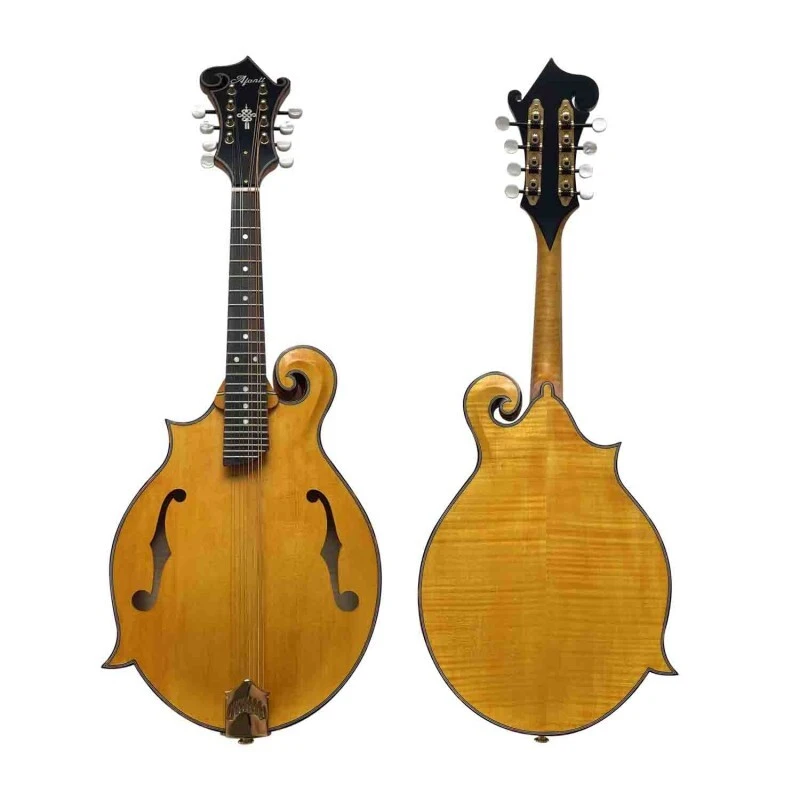 F Style Mandolin Musical Instrument with Goldrush Color