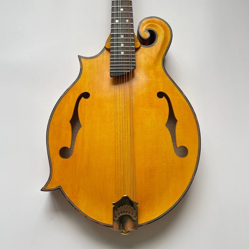 F Style Mandolin Musical Instrument with Goldrush Color