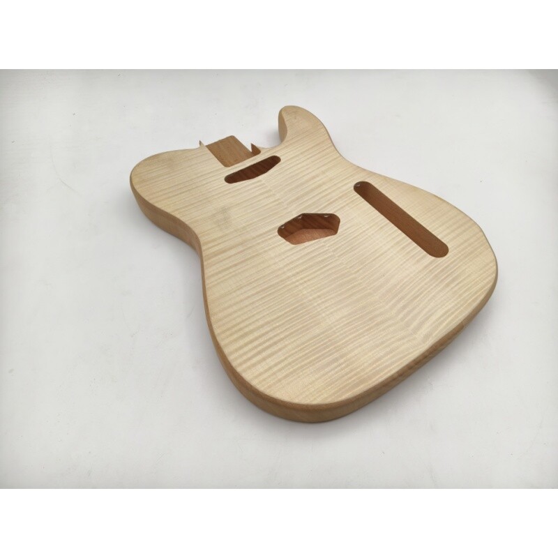 Afanti Mahogany Electric Guitar Body with Flamed Maple for TL Style Guitar