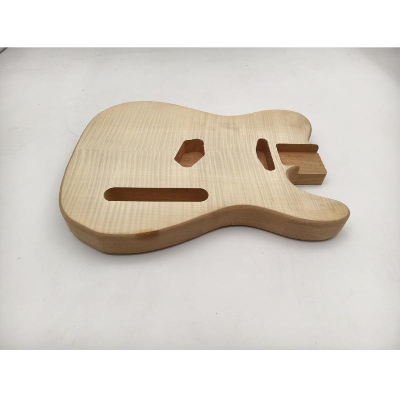 Afanti Mahogany Electric Guitar Body with Flamed Maple for TL Style Guitar