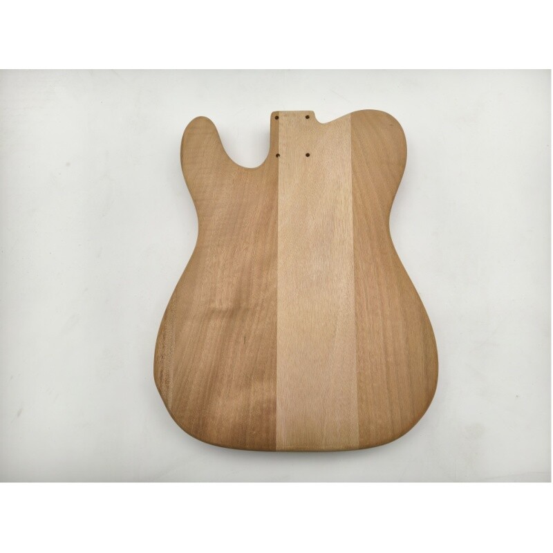 Afanti Unfinished Mahogany Wood with Flamed Maple Veneer TL Guitar Body