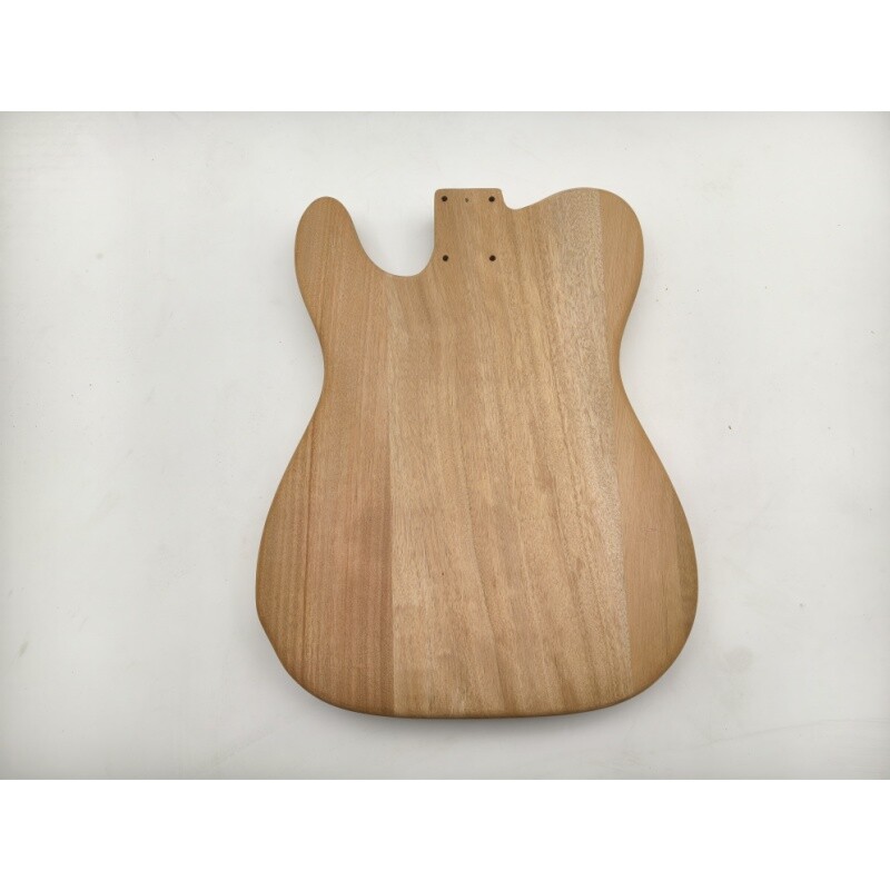 Afanti Unfinished Mahogany with Poplar Burl Veneer TL Guitar Body