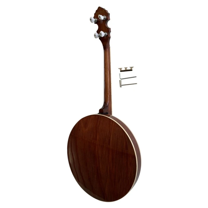 Afanti 4 String Mahogany Rim Short Scale Tenor Banjo
