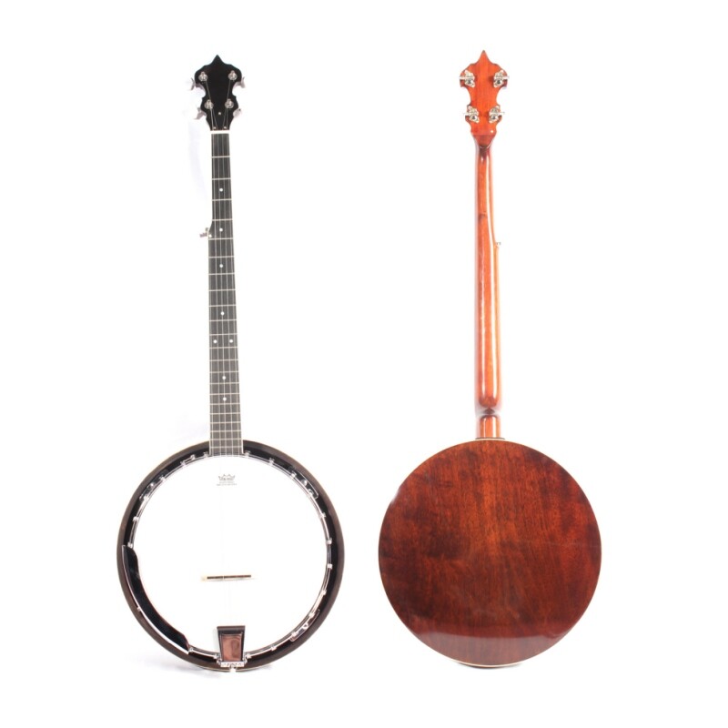 Afanti Remo Mahogany Resonator Maple Plywood Rim Iron Flange 5 String Banjo