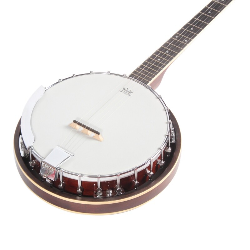 Afanti Remo Mahogany Resonator Maple Plywood Rim Iron Flange 5 String Banjo