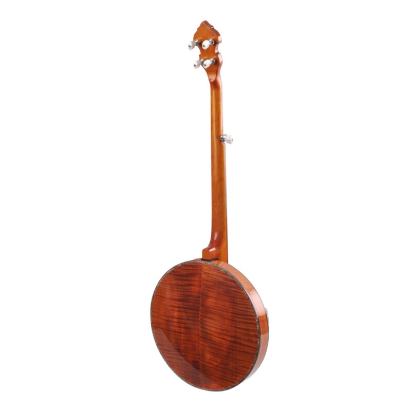 Afanti Bronze Tone Ring Flamed Maple Resonator 5 String Banjo