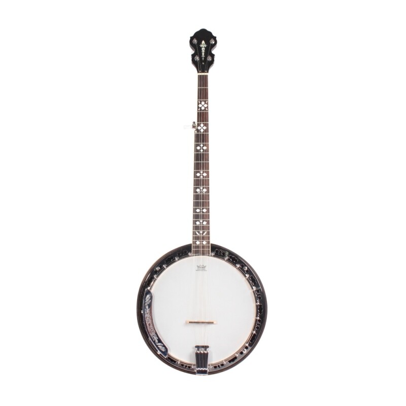 Afanti  Bronze Tone Ring Mahogany Resonator Rim 5 String Banjo