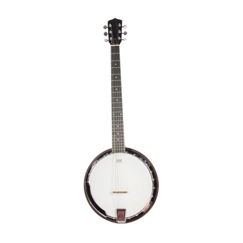Afanti Remo Drum Head Mahogany Resonator and Rim Rosewood Fingerboard 6 string Banjo