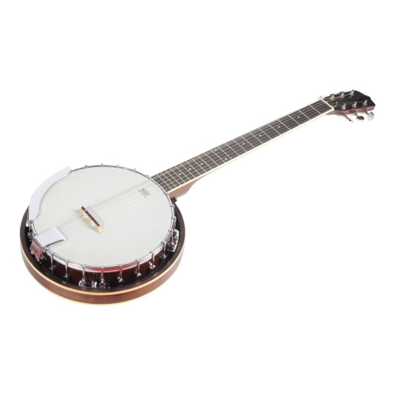 Afanti Remo Drum Head Mahogany Resonator and Rim Rosewood Fingerboard 6 string Banjo