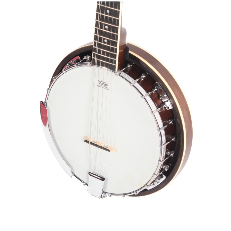 Afanti Remo Drum Head Mahogany Resonator and Rim Rosewood Fingerboard 6 string Banjo