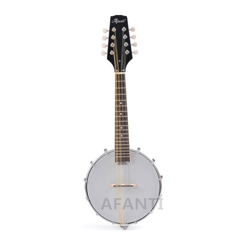 Afanti 8 Strings Mahogany Mandolin Banjo