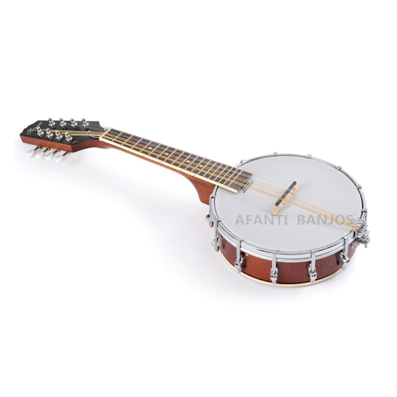 Afanti 8 Strings Mahogany Mandolin Banjo