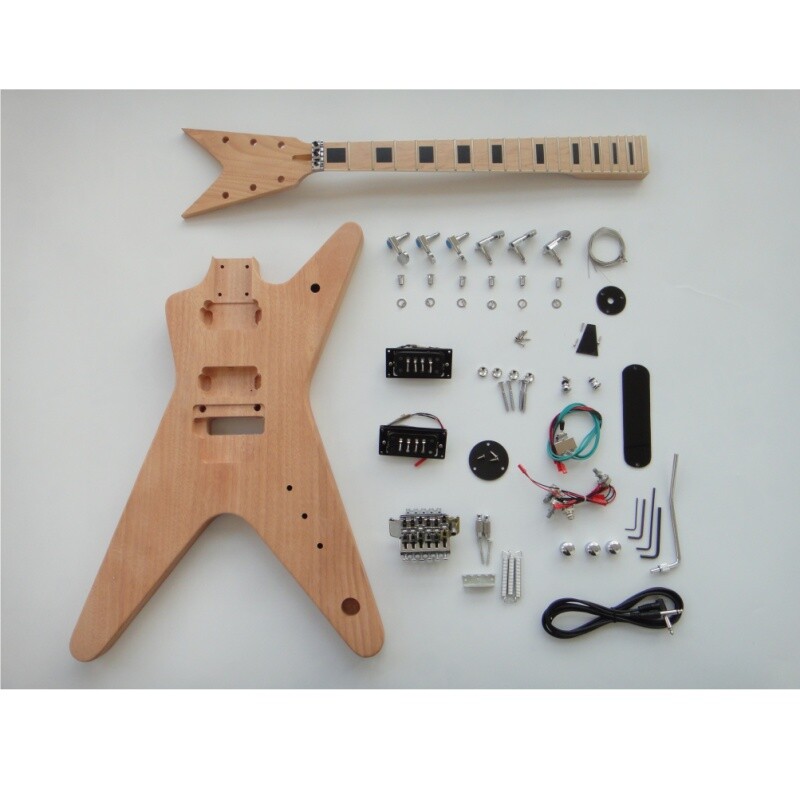 Afanti Mahogany Body and Maple Neck with Locking Nut DIY Guitar Kits Afanti Mahogany Body and Maple Neck with Locking Nut DIY Guitar Kits