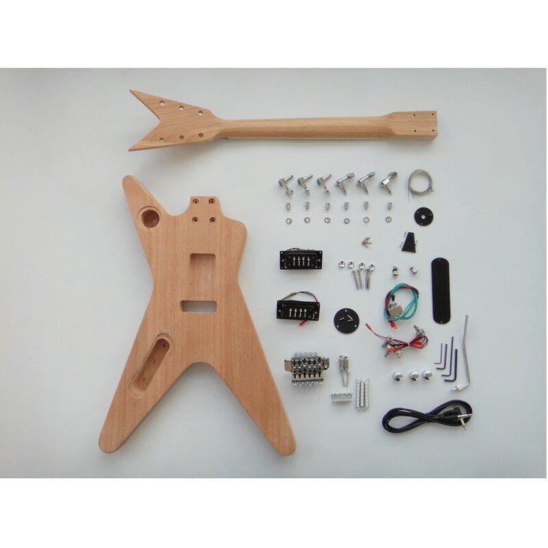 Afanti Mahogany Body and Maple Neck with Locking Nut DIY Guitar Kits