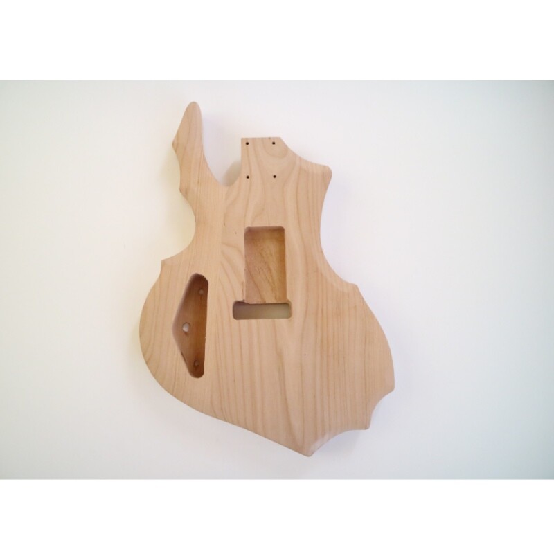 Afanti Ash Body with Spalted Maple Veneer Electric Guitar Kit