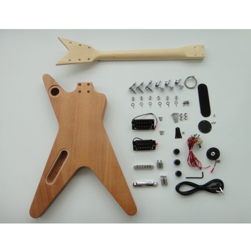 Afanti Mahogany Body Maple Neck DIY Electric Guitar Kit