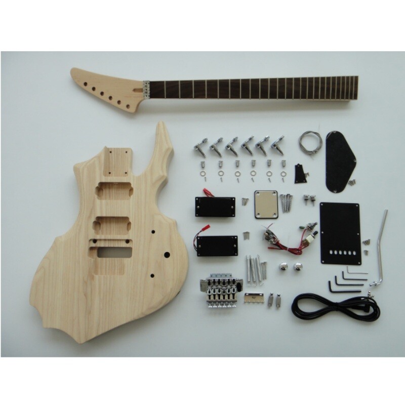 Afanti Ash Body Maple Neck with Rosewood Fingerboard Unfinished Guitar Kit Afanti Ash Body Maple Neck with Rosewood Fingerboard Unfinished Guitar Kit
