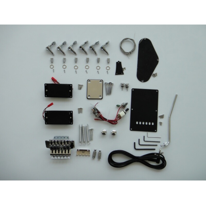 Afanti Ash Body Maple Neck with Rosewood Fingerboard Unfinished Guitar Kit