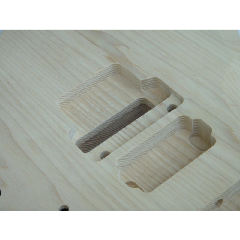 Afanti Ash Body Maple Neck with Rosewood Fingerboard Unfinished Guitar Kit