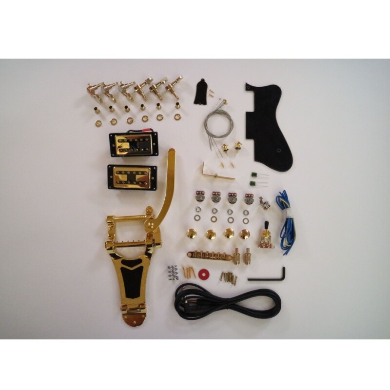 Afanti Maple Plywood Body Hollow Unfinished Electric Guitar Kit