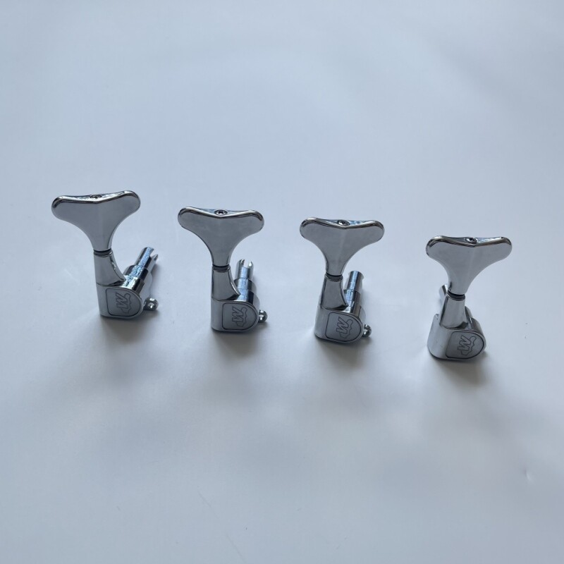 Afanti 4R Chrome Bass Guitar Tuners Tuning Pegs Keys