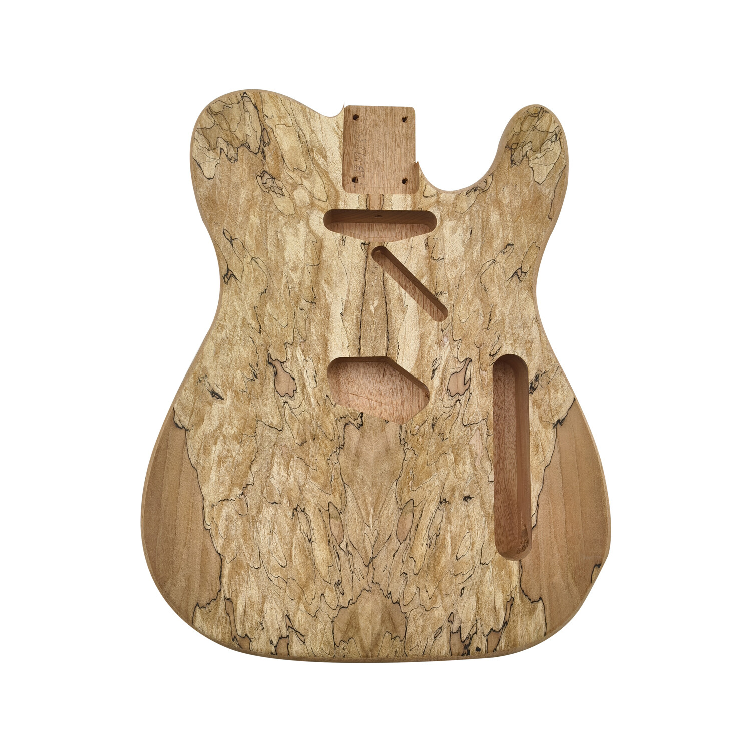 Afanti Unfinished Mahogany with Spalted Maple Veneer TL Guitar Body Afanti Unfinished Mahogany with Spalted Maple Veneer TL Guitar Body