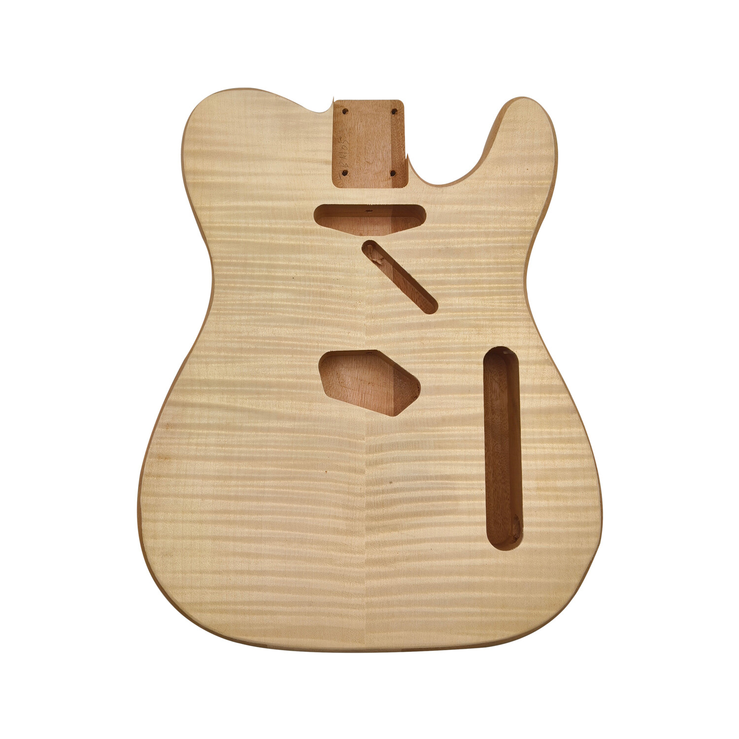 Afanti Unfinished Mahogany Wood with Flamed Maple Veneer TL Guitar Body Afanti Unfinished Mahogany Wood with Flamed Maple Veneer TL Guitar Body