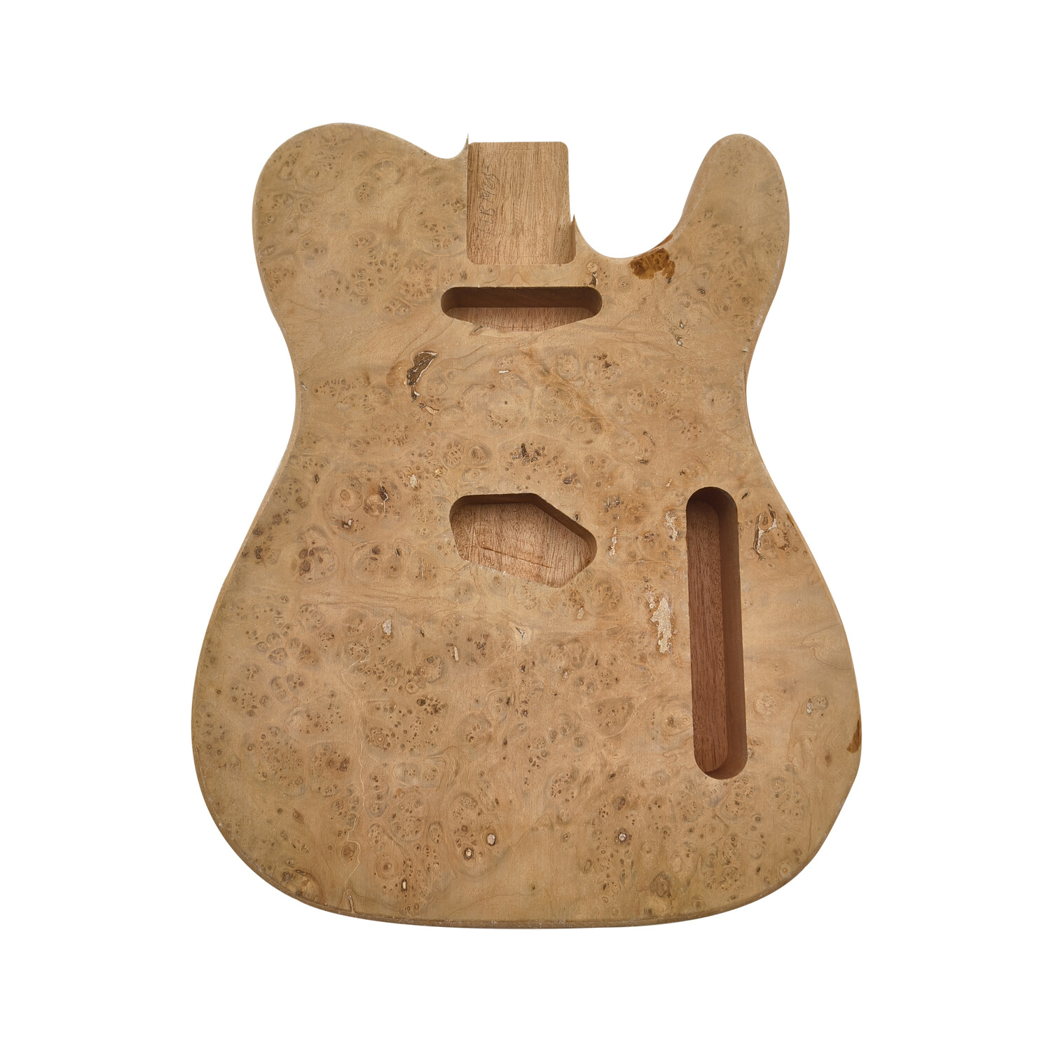 Afanti Unfinished Mahogany with Poplar Burl Veneer TL Electric Guitar Body Afanti Unfinished Mahogany with Poplar Burl Veneer TL Electric Guitar Body